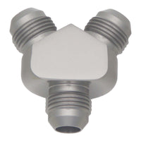 DeatschWerks 8AN זכר התלקחות + 8AN זכר התלקחות ל-8AN זכר התלקחות Y-Block Fitting