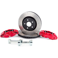 Alcon 2018+ Jeep JL 350x32mm Rotors 6-Piston Red Calipers Red Upgrade Kit