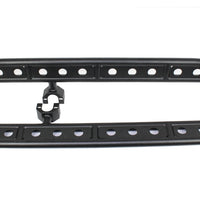 Fishbone Offroad 07-18 Jeep Wrangler JK 4 דלתות פלדה מדרגות צד - מעיל אבקה שחור