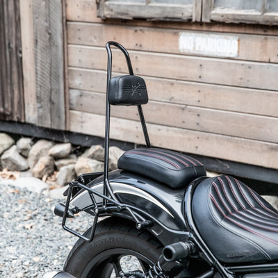 Burly Brand 21-22 Rebel 1100 Sissy Bar Tall 20in - שחור