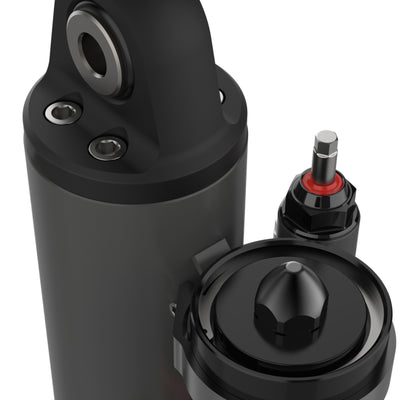 Fox 3.5 Factory Race 3/4in Shaft 5-Tube External Bypass 18in Piggyback Shock - שמאל