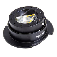 ערכת שחרור מהיר של NRG Gen 2.5 - טבעת שחורה / שחורה עם חריצי אצבעות