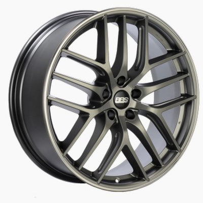 BBS CC-R 19x9 5x120 ET48 גלגל מגן חישוקים מלוטשים סאטן פלטינום -82 מ"מ PFS/קליפ נדרש