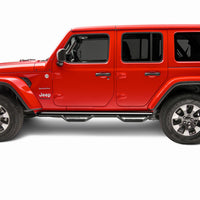 N-Fab Nerf Step 2018 ג'יפ רנגלר JL SUV 4 דלתות- שחור מבריק - W2W - 3 אינץ'