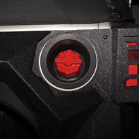 Rugged Ridge 07-20 Jeep Wrangler JK/JL / 2020 Gladiator JT Red Aluminum Elite מכסה דלק