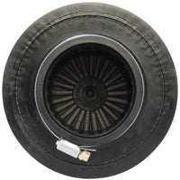 מסנן אוויר Dryflow AEM - עגול מחודד 5 אינץ' OD עליון x 6 גודל בסיס OD x 5.563 אינץ' H x 3 אינץ' מזהה אוגן