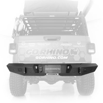 Go Rhino 20-22 Jeep Gladiator JT Trailine אחורי ברוחב מלא - Tex. Blk