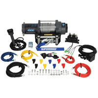 Superwinch 4500 LBS 12V DC 15/64in x 50ft חבל פלדה Terra 4500 Winch - קמט אפור
