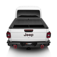 Rugged Ridge 20-22 Jeep Gladiator ללא Trail Rail Sys Armis Tonneau Cover with Max Track - Tex. Blk