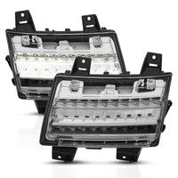 ANZO 18-19 Jeep Wrangler JL LED Chrome Clear עם אות רציף