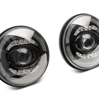 פנסי LED מסדרת Raxiom 07-18 ג'יפ רנגלר JK Axial- בית שחור (עדשה שקופה)