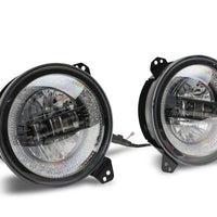 פנסי LED מסדרת Raxiom 18-22 ג'יפ רנגלר JL/JT Axial - מארז שחור (עדשה שקופה)