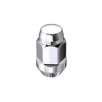 McGard Hex Lug Nut (סגנון בליטה של ​​מושב קונוס) 1/2-20 / 3/4 Hex / 1.45 אינץ'. אורך (חבילה של 4) - כרום