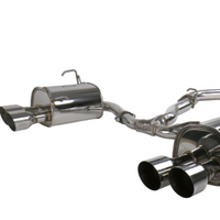 Invidia 15+ סובארו STI 4Dr Q300 פלדת אל-חלד חד-שכבתית עם ארבע קצה אגזוז Cat-Back