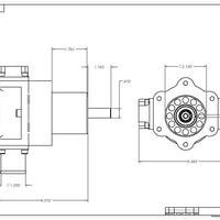 משאבת דלק מונעת חגורת אוויר אטומית