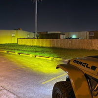 ORACLE Lighting 2019+ Jeep Wrangler JL Skid Plate עם פולטי לד משולבים - צהוב ראה אחריות