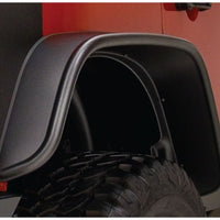 Bushwacker 07-18 Jeep Wrangler Unlimited Style Flat Flares 2pc 4-Durs Sports Utility only - שחור