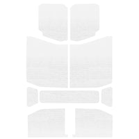 DEI 18-23 ג'יפ רנגלר JL 4 דלתות כיסוי מחצלת בום - 9 חלקים - לבן