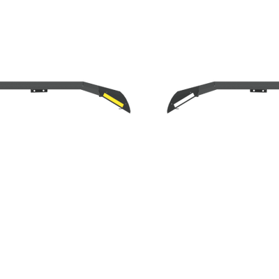 Road Armor 18-20 Jeep Wrangler JL Stealth Fender Front Flare w/Switchback LED DRL - Tex Blk