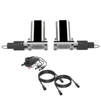 QTP Bolt-On QTEC Dual Low Profile Oval Electric Cutout Valves - זוג