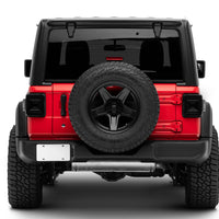 Raxiom 18-22 Jeep Wrangler JL Axial Plateau Plateau פנסי LED אחוריים- בית שחור (עדשה מעושנת)
