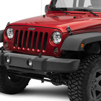 Raxiom 97-18 Jeep Wrangler TJ/JK Axial סדרה פנסי LED Daymaker- בית כרום (עדשה שקופה)