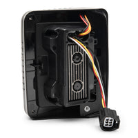 Raxiom 07-18 Jeep Wrangler JK Axial Series LED Halo Lights - בית שחור (עדשה מעושנת כהה)