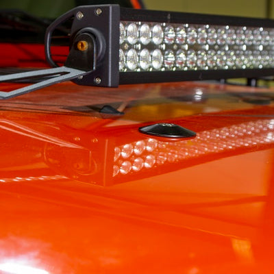 קנטרול 97-19 ג'יפ רנגלר JK/TJ הוד פגוש מוחק מעיל אבקה שחור נירוסטה