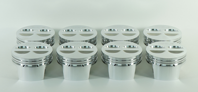 ערכת בוכנה של Mahle, מנוע ארגז GM 604 מחושלת. טבעות החלפה אינן כלולות. 101.651 מ"מ