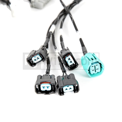 רתום מנוע חסום מסדרת Rywire Honda K-Tucked w/OBD2 02-04 RSX K20 חיישן/חומת אש VSS