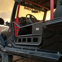 Fishbone Offroad 97-06 Jeep Wrangler TJ דלתות צינור קדמיות - פלדה בעלת מרקם שחור