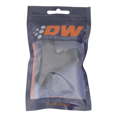 DeatschWerks 8AN התלקחות זכר ל-8AN התלקחות זכר ל-8AN התלקחות זכר Y - התאמת אנודייז מט שחור