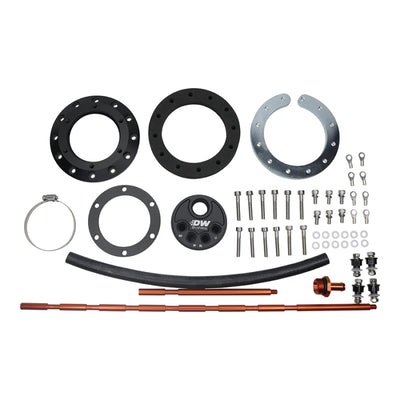 תושבת משאבה אוניברסלית של DeatschWerks במיכל