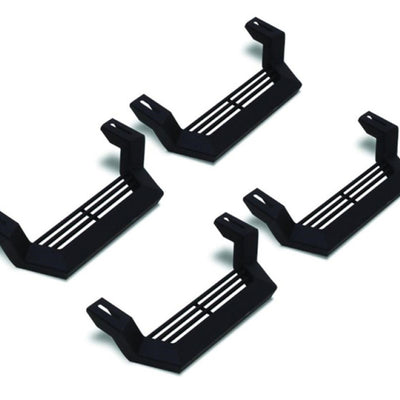 השתוללות 1999-2019 Jeep Rock Rail Short Step אוניברסלי סט 4 חלקים - שחור