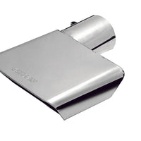 קצה גיבסון מלבן ספורט - שמאל - 6x2.75 אינץ' OD/2in inlet/9.5in אורך - אל חלד