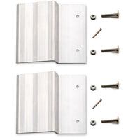 ערכת רמפה אוניברסלית לונד עבור קרשים של 2X8 אינץ' עד 2X10 אינץ' 9X7.5X2.25 אינץ' - כסף