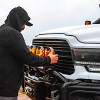 KC HiLiTES SlimLite 8 אינץ'. LED Light Shield (מגן בלבד) - ענבר