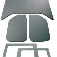 DEI 11-18 ג'יפ רנגלר JK 4 דלתות מחצלת בום ערכת כותנה מלאה - 6 חלקים - מראה עור אפור