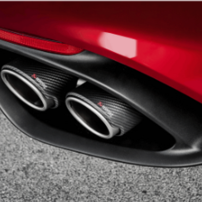 Akrapovic 17-19 Alfa Romeo Giulia Quadrifoglio Evolution Line Cat Back (טיטניום)