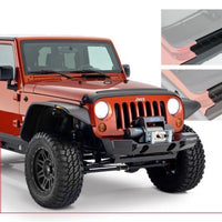Bushwacker 07-18 Jeep Wrangler Unlimited Trail Armor Rocker Panel and Aill כיסוי - שחור