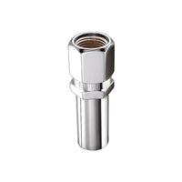 McGard Hex Lug Nut (Drag Racing X-Long Shank) 1/2-20 / 13/16 Hex / 2.475 אינץ'. אורך (4-Pack) - כרום