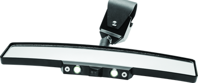 מראה אחורית מוארת DragonFire Racing - 1.75-2 אינץ'.