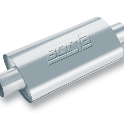 Borla XR-1 Racing Sportsman 2 1/2 אינץ' שקע / 2 1/2 אינץ' כניסת 16 אינץ' מארז סגלגל