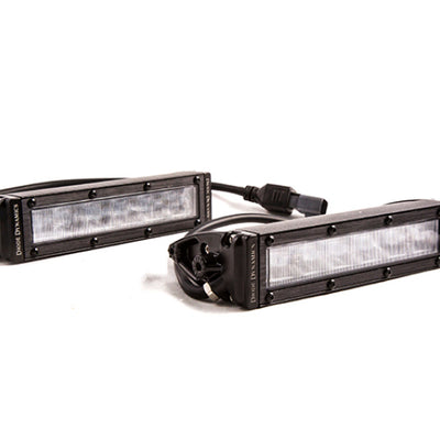 Diode Dynamics 6 In LED Light Bar שורה אחת ישרה SS6 - סרגל אור רחב לבן (זוג)