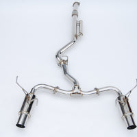 Invidia 2022+ סובארו WRX N1 Twin Outlet Single Layer SS Tip Cat-Back Exhaust