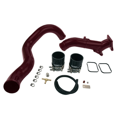 Wehrli 01-04 שברולט 6.6L LB7 Duramax 3in Y-Bridge Kit - שחור מבריק