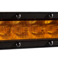 Diode Dynamics 12 In LED Light Bar שורה אחת ישרה - סדרת שלב ענבר רחב (זוג)
