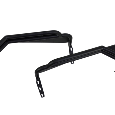 Fishbone Offroad 97-06 ג'יפ רנגלר צינור פלדה פגוש קדמי/אחורי - Blk Txtred Pwdercoat (סט של 4)