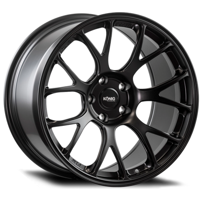 Konig Forged F1M 18X8.5 5X114.3 ET35 חרוז מסודרות שחור סאטן
