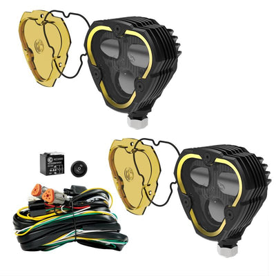 KC HiLiTES FLEX ERA 3 Dual Mode SAE פנסי ערפל - ערכת מאסטר 2 אורות